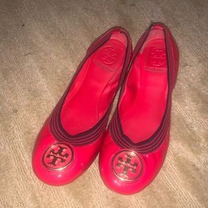 Tory Burch Red Flats